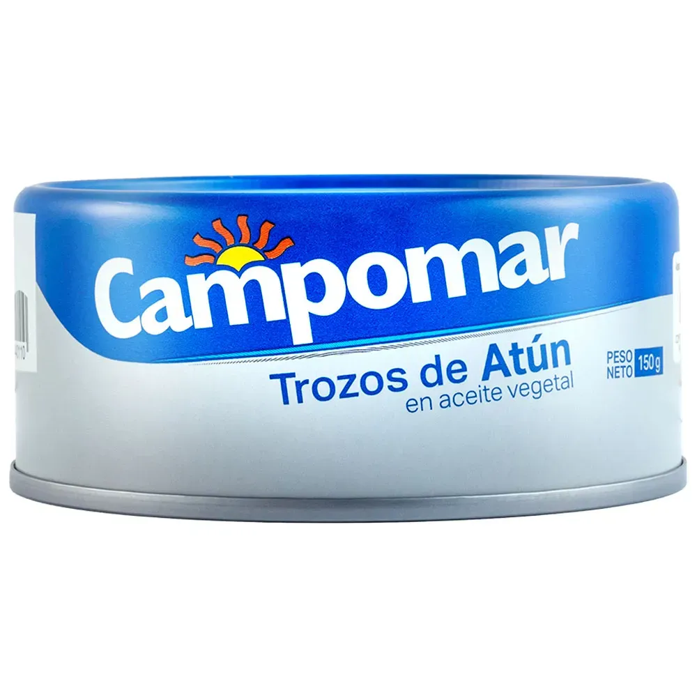 CAMPOMAR-TROZOS-DE-ATUN.webp Trozos De Atún Campomar Pack 6 Und - Imagen 1