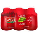 Leche Laive Light  Botella 390G Six pack