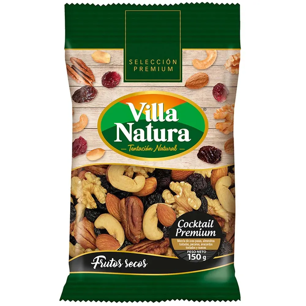 imgi_15_20160317.webp Frutos Secos VILLA NATURA Cocktail Premium Bolsa 150g - Imagen 1