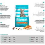 Alimento para Gatos RICOCAT Adultos Pollo, Sardina y Salmón Bolsa 9Kg - Imagen 2