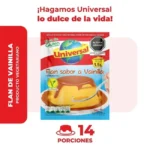 Flan UNIVERSAL Sabor a Vainilla Bolsa 150g - Imagen 3