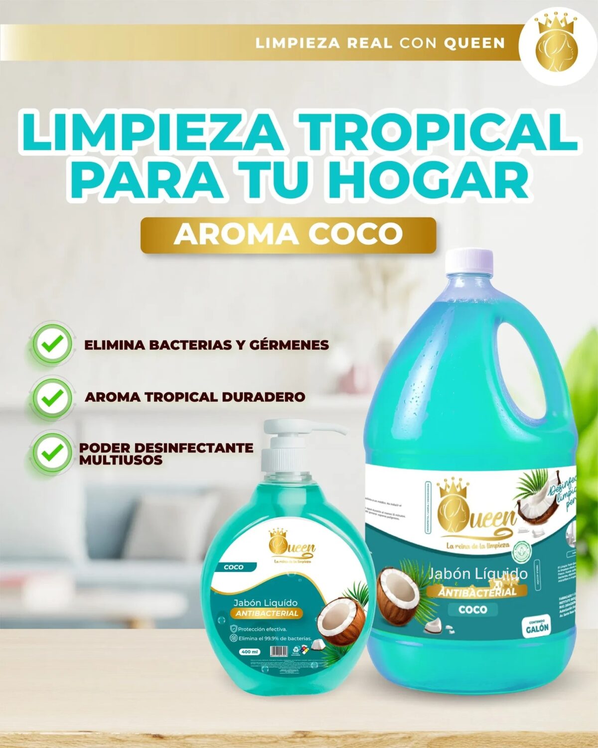 Jabón Liquido Queen - aromas variados gl 4lts - Imagen 1