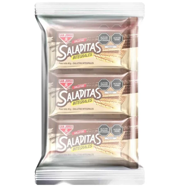 Galletas Integrales SAN JORGE Saladitas Bolsa 46g x6un
